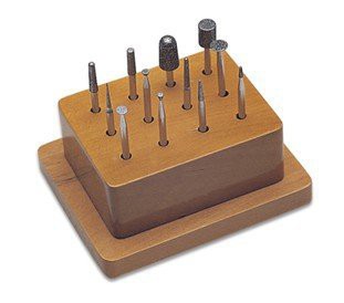 12 Piece Set  of Diamond Points in Wood Stand.