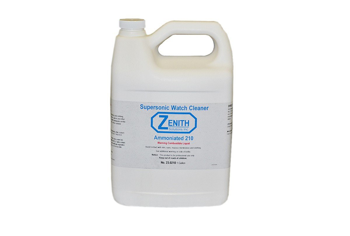 Waterless, Supersonic Ammoniated Watch & Clock Cleaning Solution