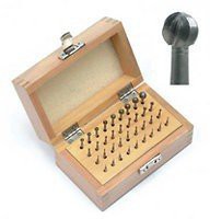 Set of 15 Grobet High Speed Steel Round Burs