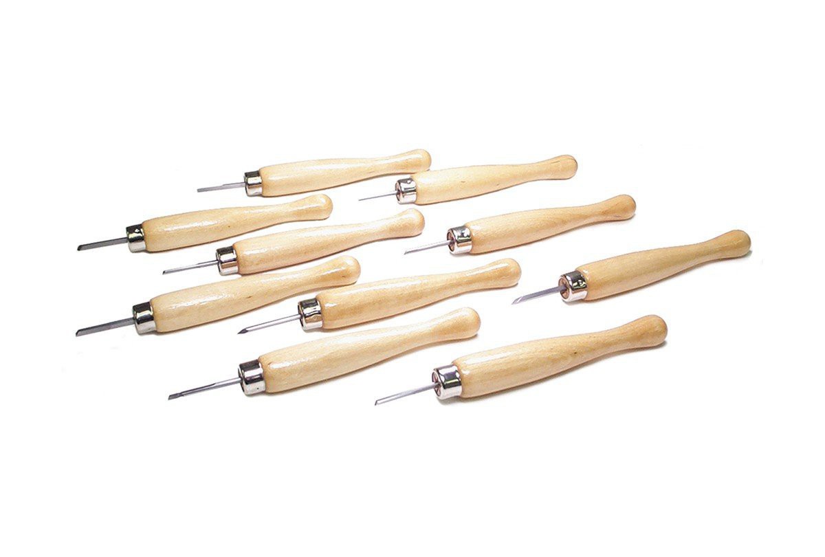 Turning Graver Set of 10 with Handles