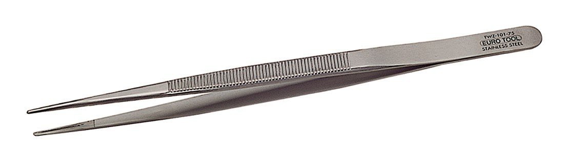 Tweezers - Diamond, Slide Lock, Stainless Steel, 6.25”