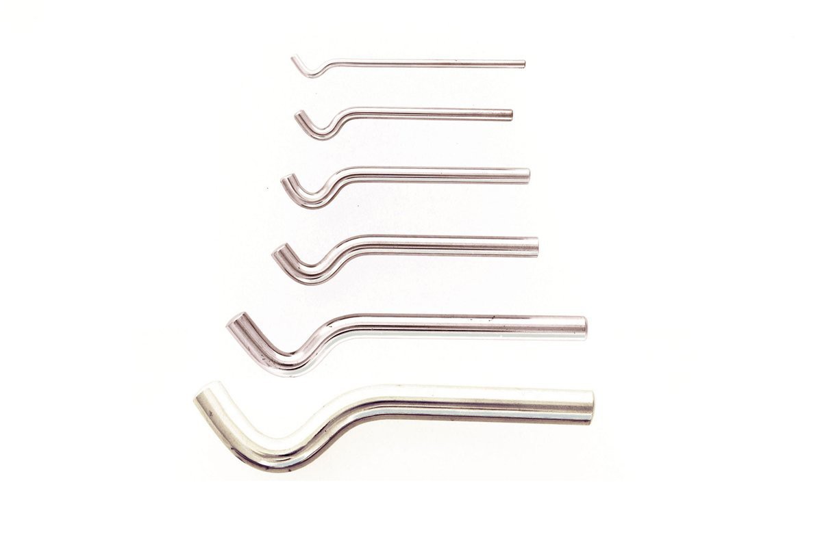 Set of 6 Small End Hook Stakes 1/8"-7/16"
